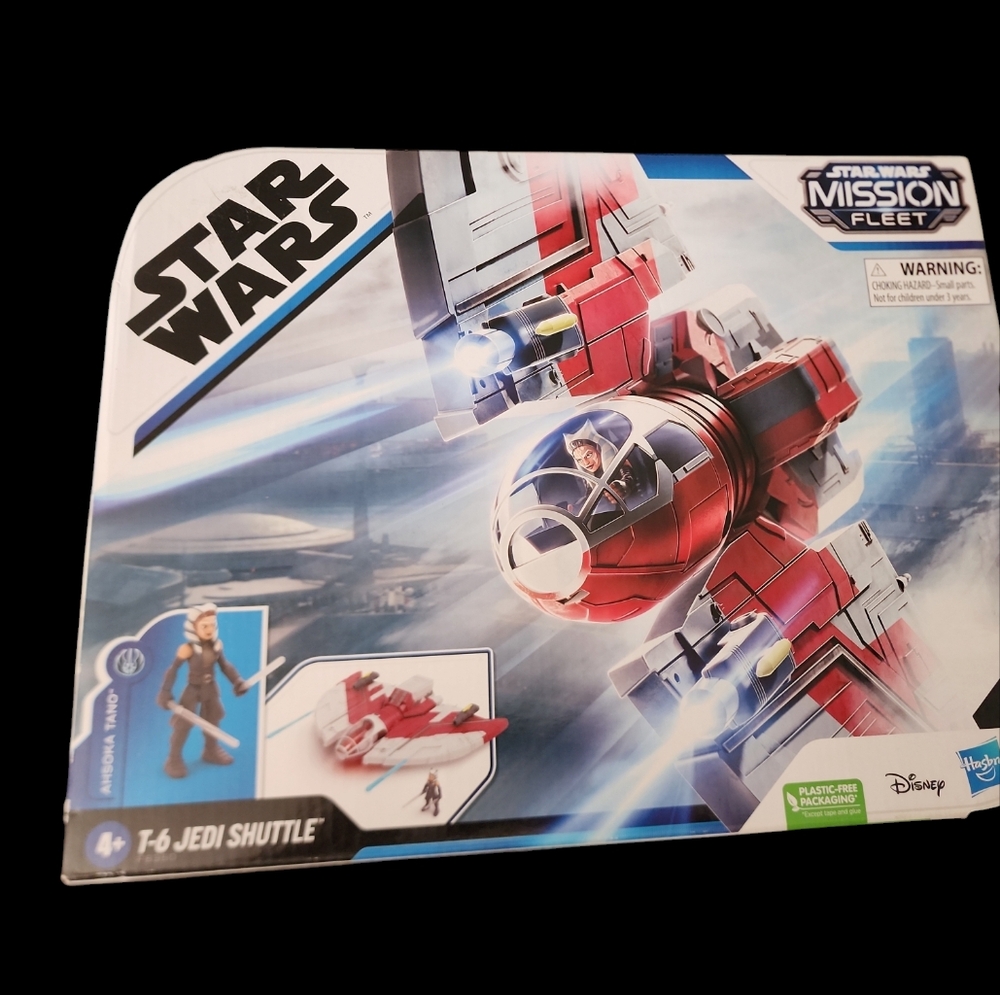 Star Wars: Mission Fleet Ahsoka Tano T-6 Jedi Shuttle Toy w Action Figure T